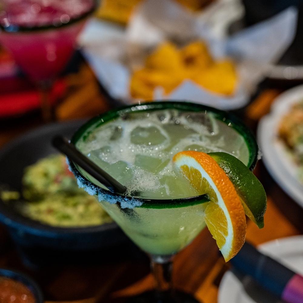 tequila drink with food image